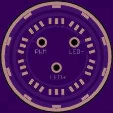 26mm 20x7135 7.6A Slave Board PCB - Bare