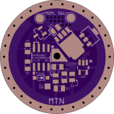 30mm Single-Sided FET + 7135 Driver PCB - V1.13 - MTN-30DDm